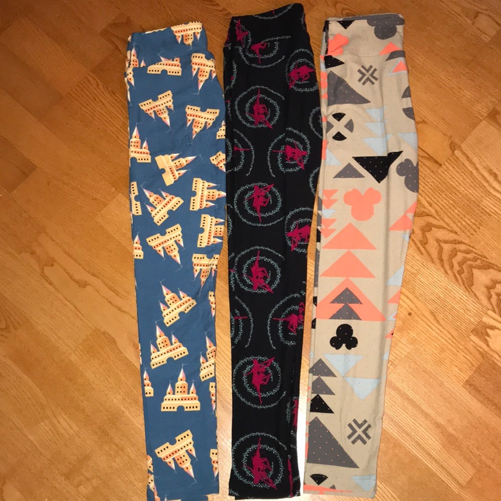 Lularoe Disney Leggings Lot of 3 unicorns!!